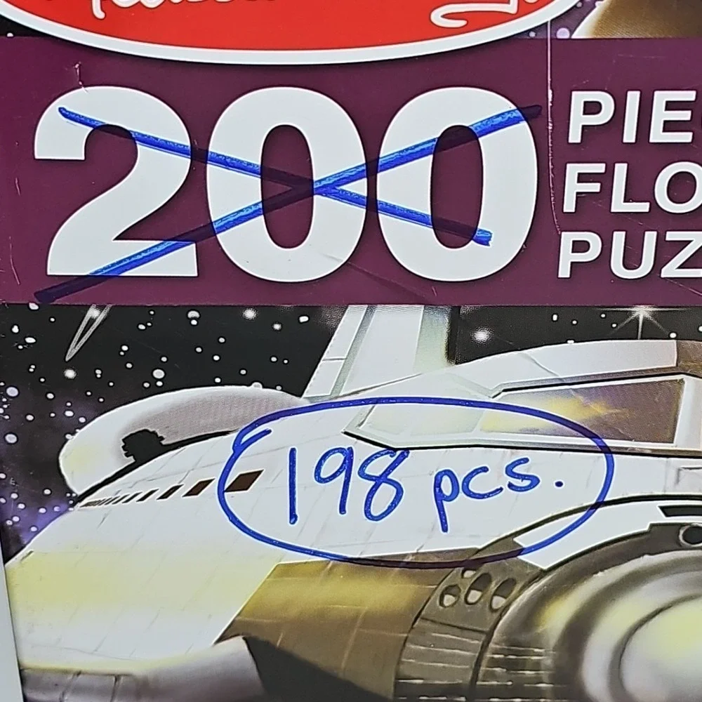 Melissa & Doug Exploring Space 200 Piece Floor Puzzle 4 Feet Long Incomplete Set